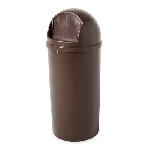 Rubbermaid Marshal 15 Gallon Classic Container, Brown